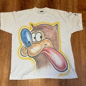 Vintage 90s Ren and Stimpy Airbrushed Shirt
